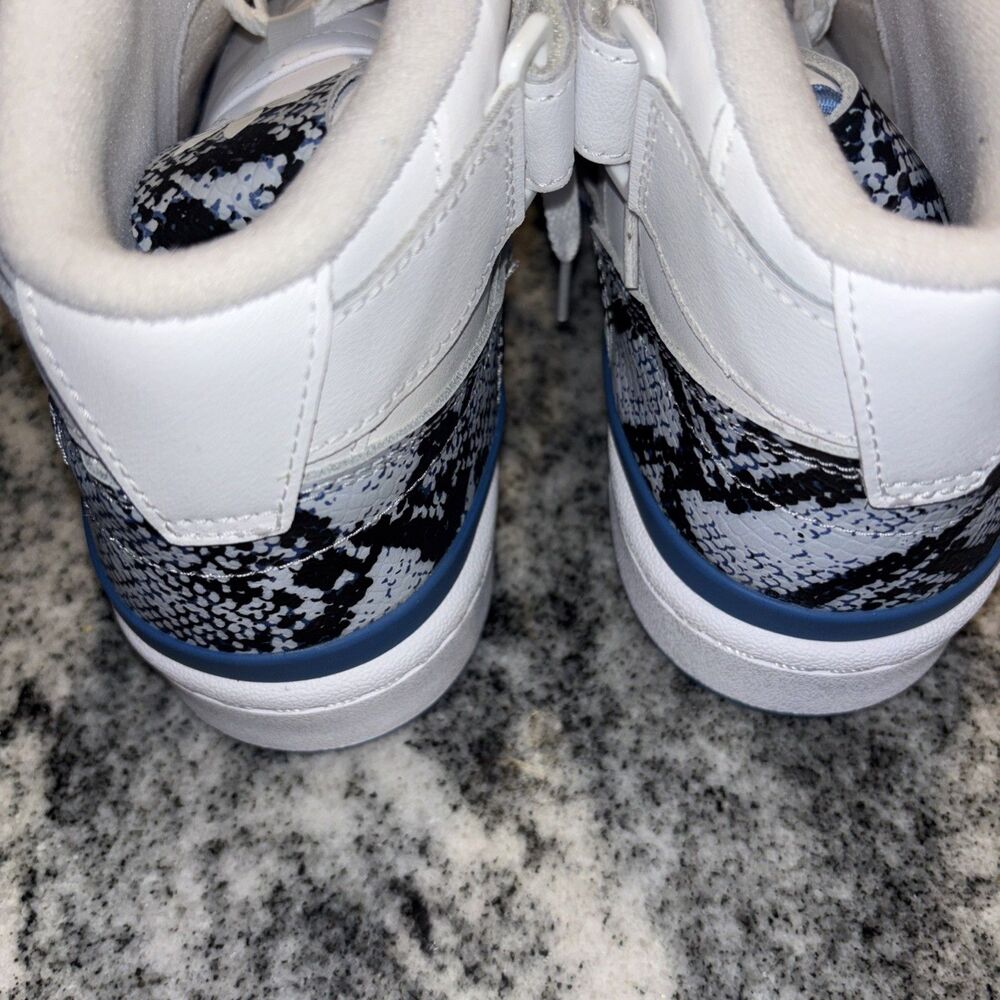 Adidas Women’s Sz 9 Snakeskin Basketball Forum Sky Blue Gx 8945 Sneakers - Picture 5 of 14